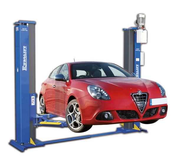 Zavagli Eurolift Z62I/3SL schwellenfreie 2-Säulen-Hebebühne 3500kg Kabeldurchführung im Boden 2650mm Durchfahrt